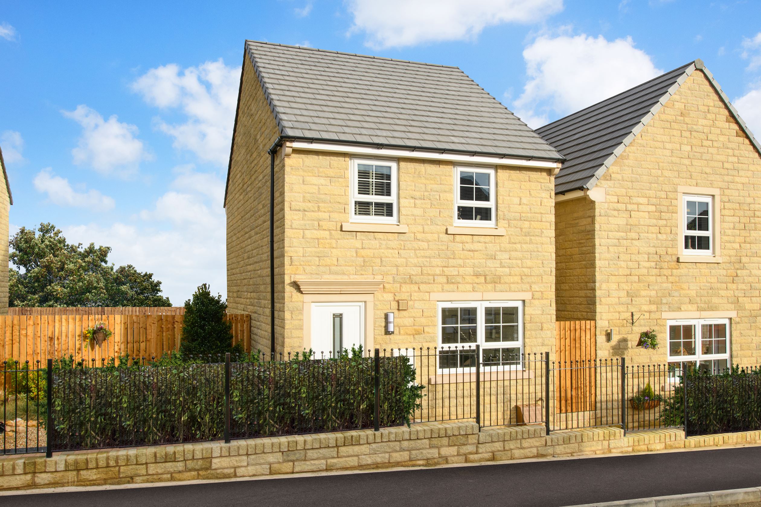Outside view Maidstone stone 3 bed detached home